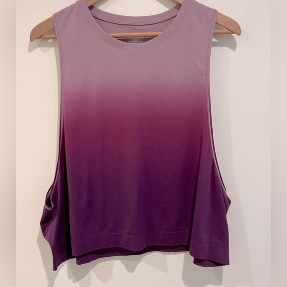 Athleta | Mineral Wash Crop Tank Cascadia Violet Ombre - S - Picture 1 of 5